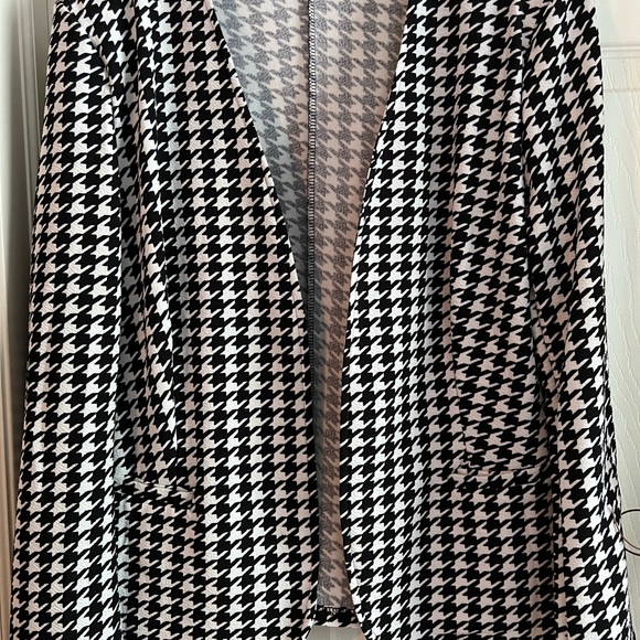 Crop Jacket Houndstooth Pattern - Picture 5 of 5